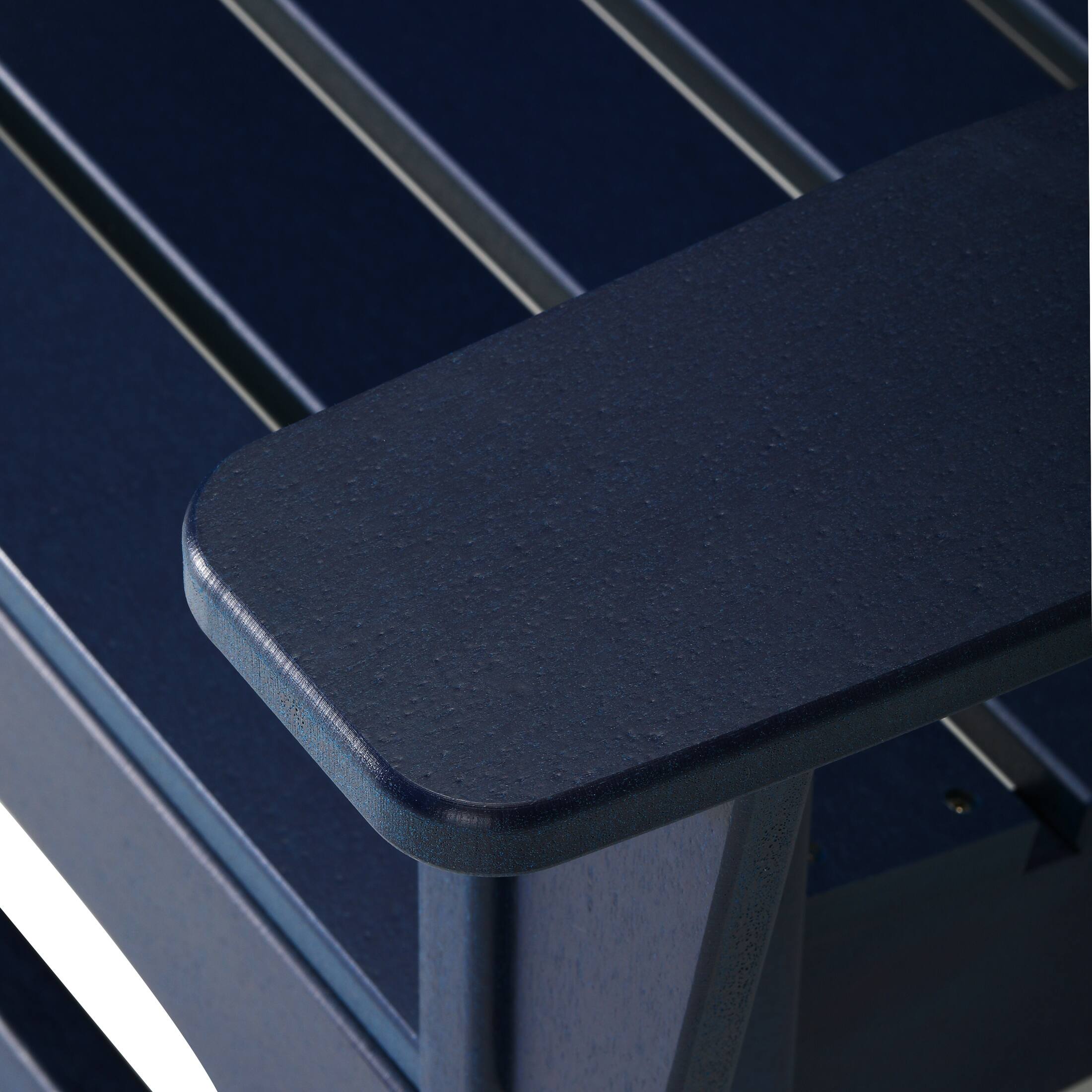 Alt View 3. WestinTrends - WestinTrends St. Augustine Outdoor Patio 49" HDPE Adirondack Garden Bench - Navy Blue.