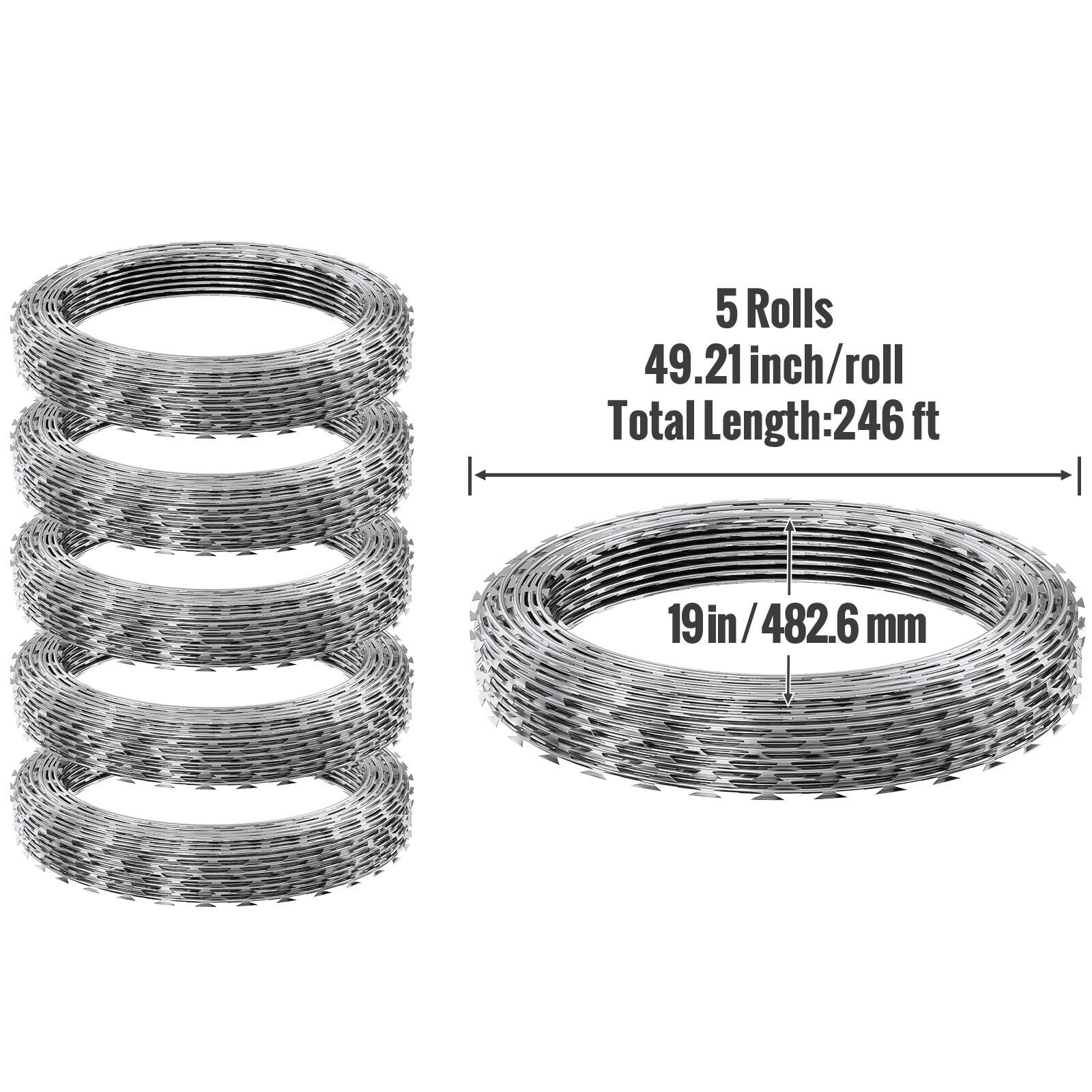 5 Rolls  
49.21 inch/roll  
Total Length: 246 ft  
19in / 482.6 mm