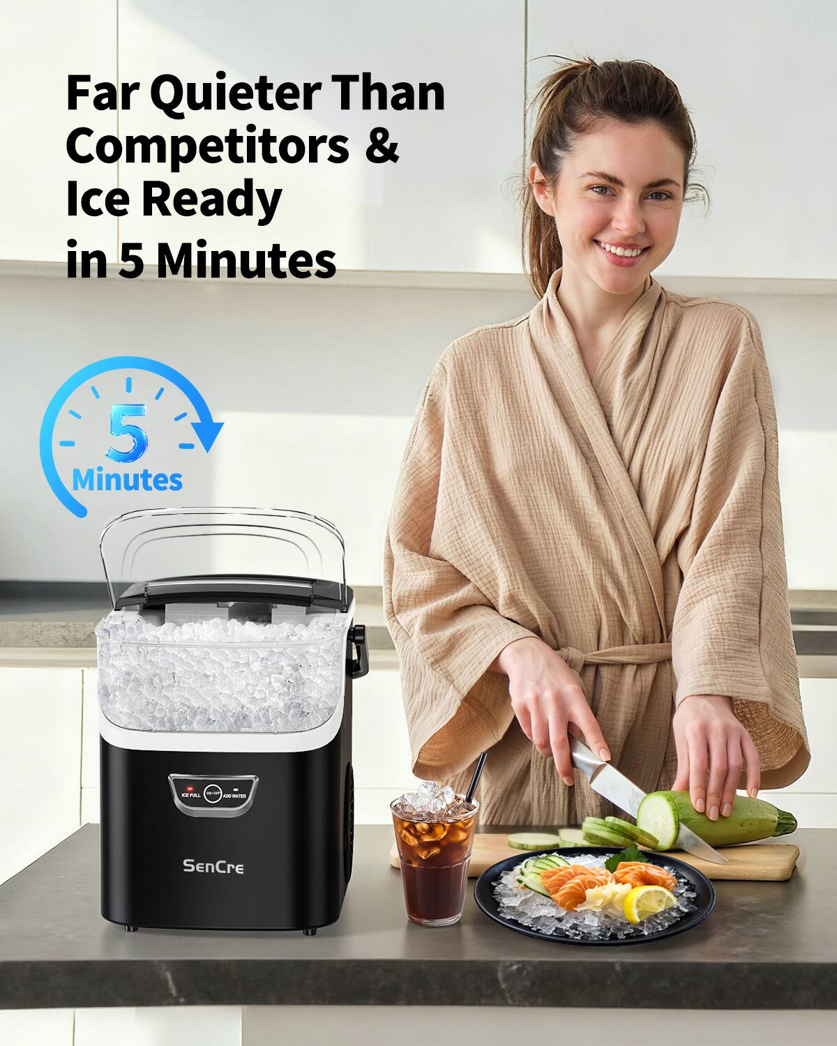 Far Quieter Than Competitors & Ice Ready in 5 Minutes

5 Minutes

SenCre