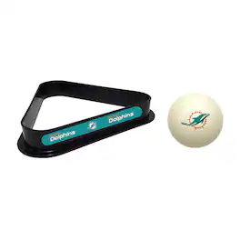 Imperial - Miami Dolphins Cue Ball & Rack Set - White
