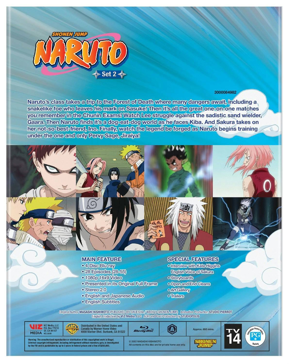 Back. Naruto - Set 2 (Box Set) [Blu-ray].