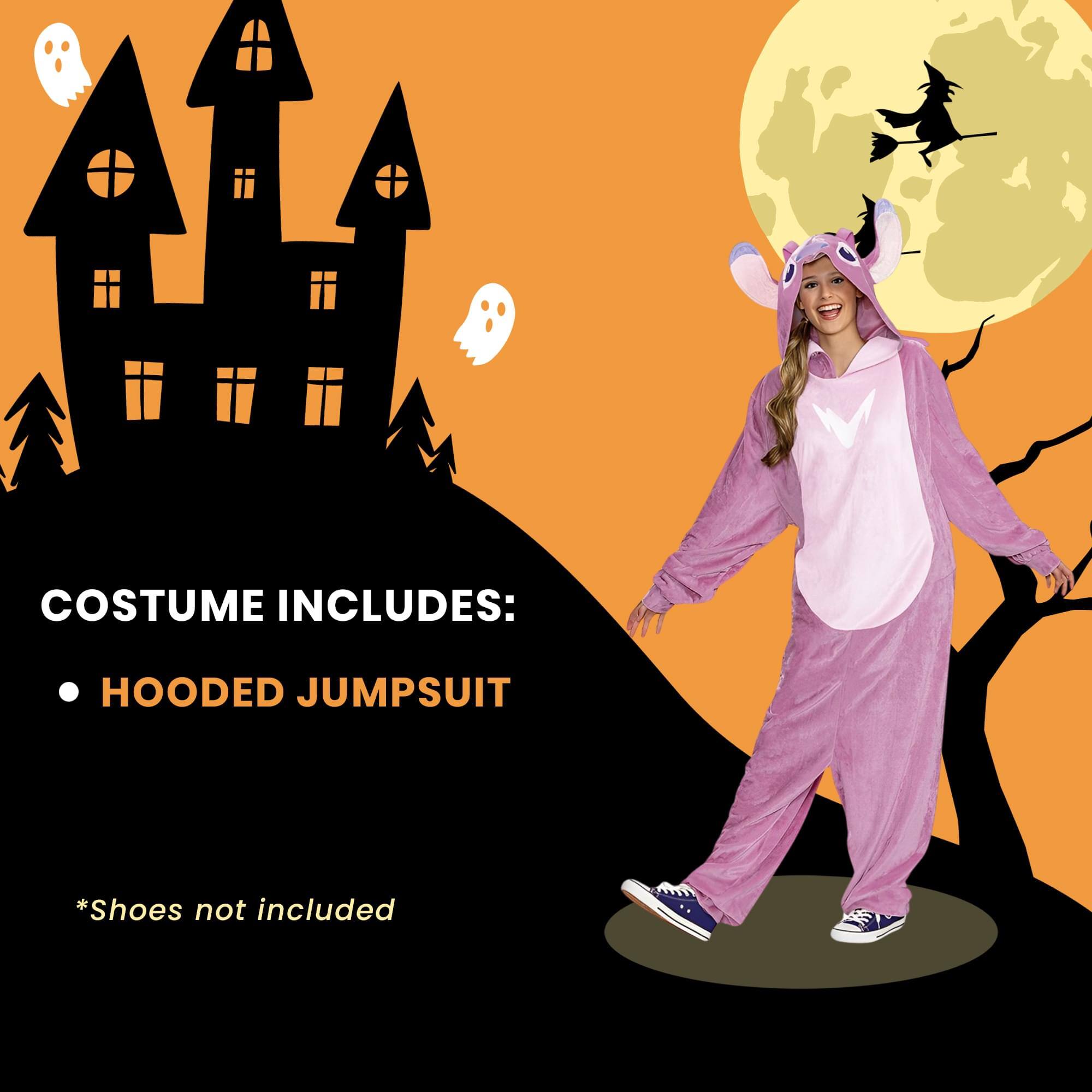 COSTUME INCLUDES:  
- HOODED JUMPSUIT  

*Shoes not included