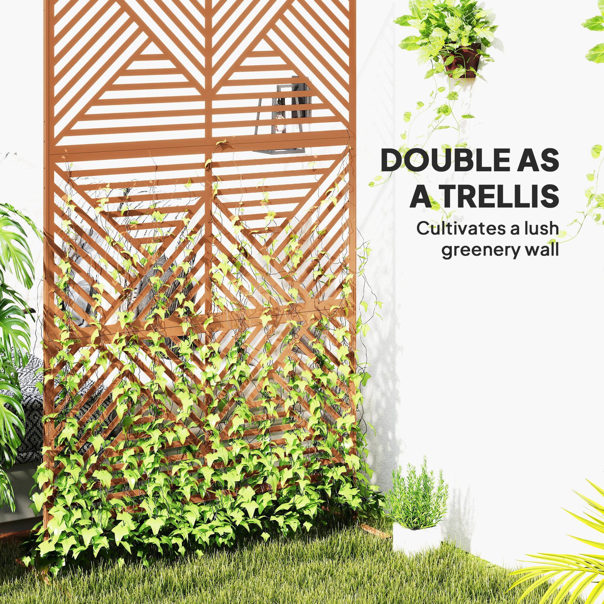 DOUBLE AS A TRELLIS  
Cultivates a lush greenery wall