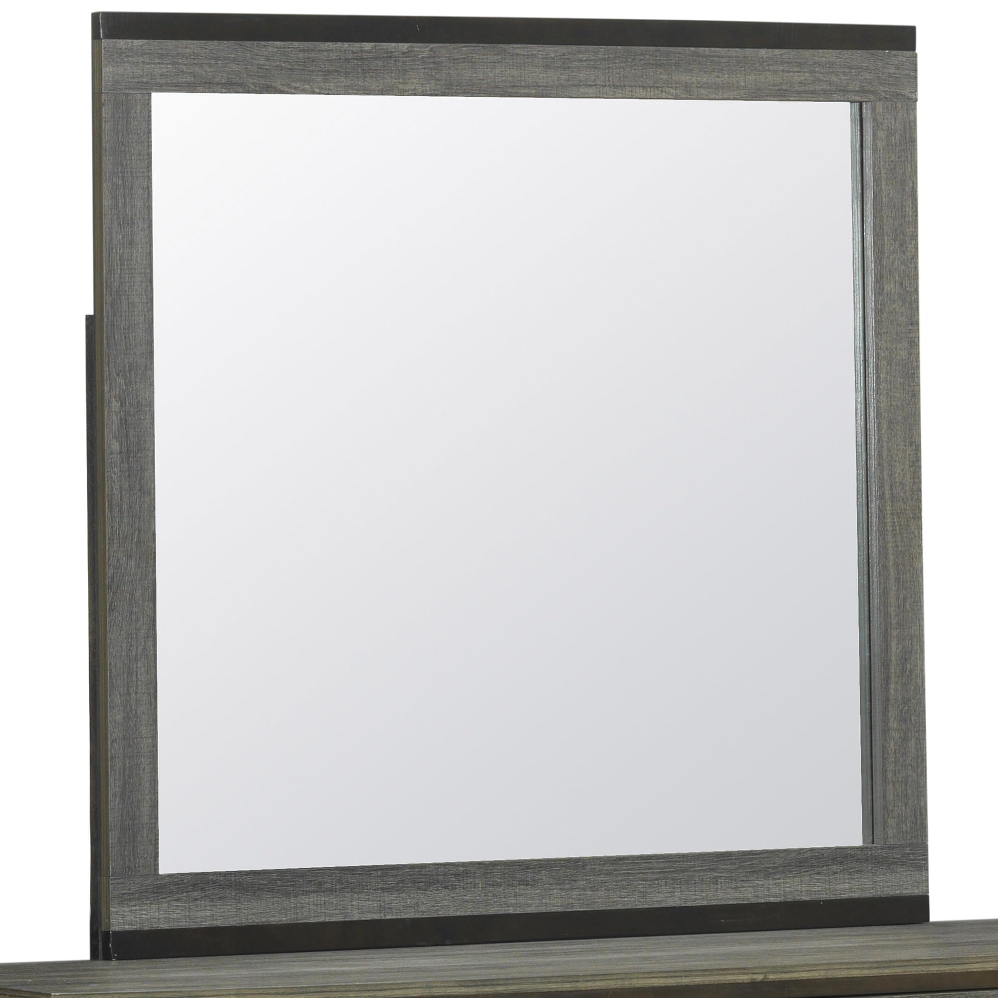 Alt View 4. Kings Brand Furniture - Kings Brand Furniture Exeter Wood 6-Drawer Double Dresser & Mirror - Grey.