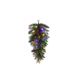 Celebrations - LED Prelit Mixed Pine Swag Teardrop Garland - Multicolored