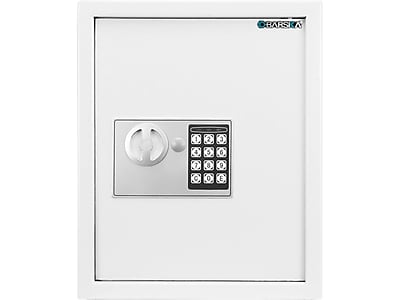 Front. Barska - Barska 40-Key Digital Keypad Wall Safe, White (AX13964) - White.