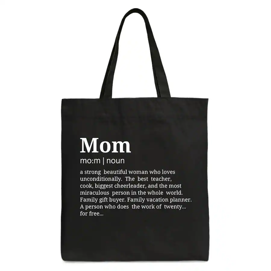 OrnamentallyYou Personalized Mom Definition Canvas Tote Bag, Funny ...