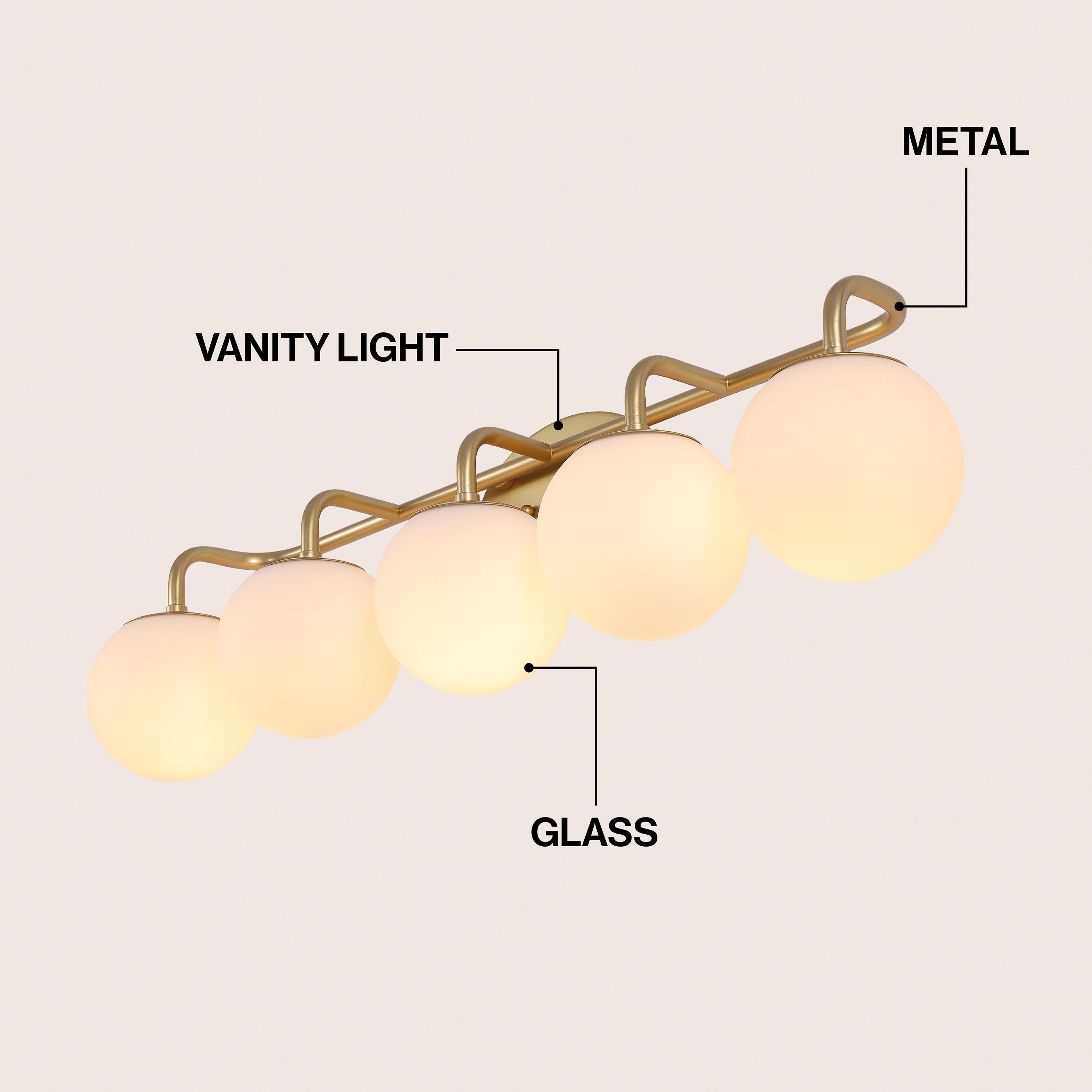 METAL VANITY LIGHT GLASS