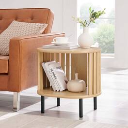 Fortitude Side Table by Modway - Oak