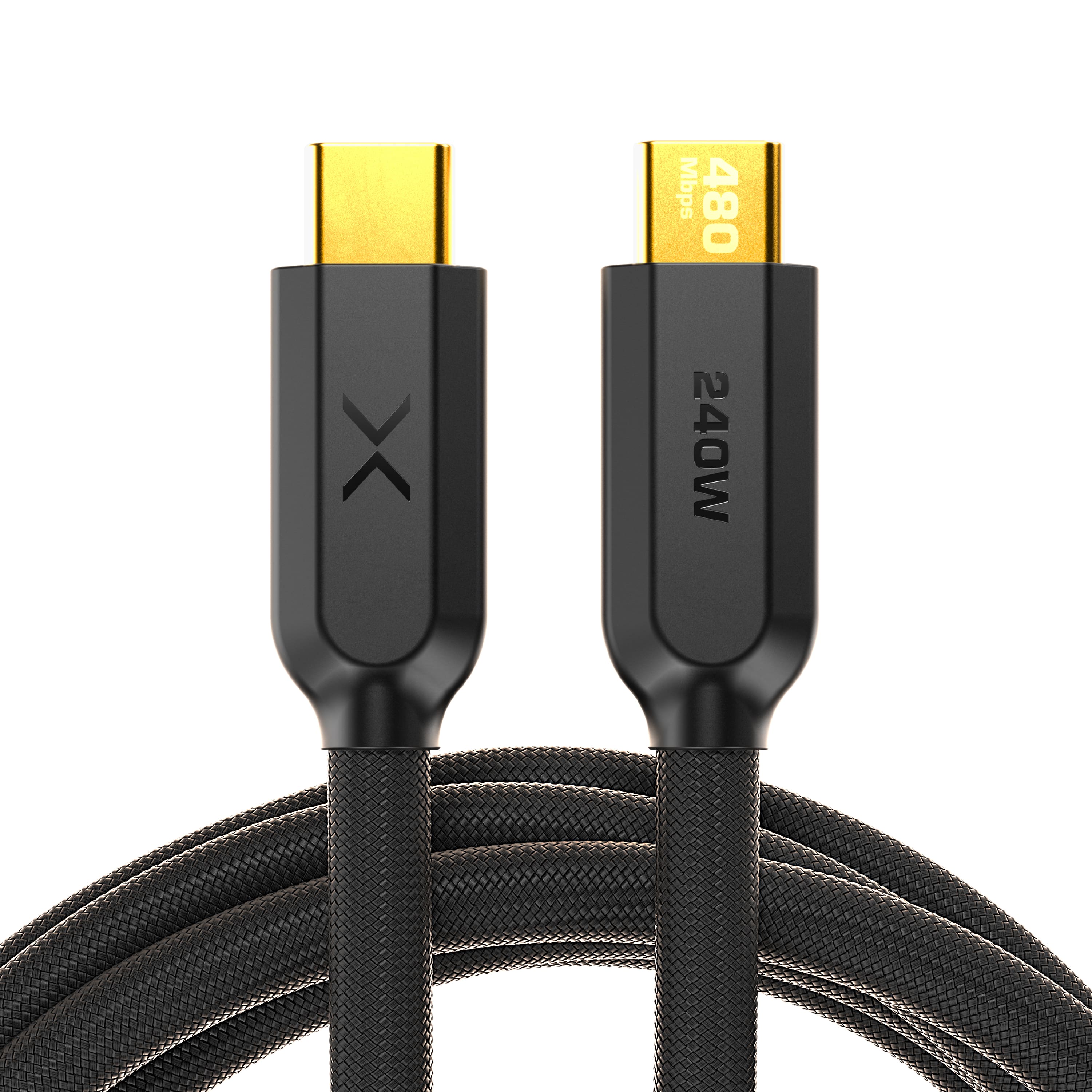 NOCO - XGrid XC3: 240W USB-C to USB-C Cable – 10ft Fast Charging, USB-IF Certified, 480Mbps, UltraFlex Durable Design - Black