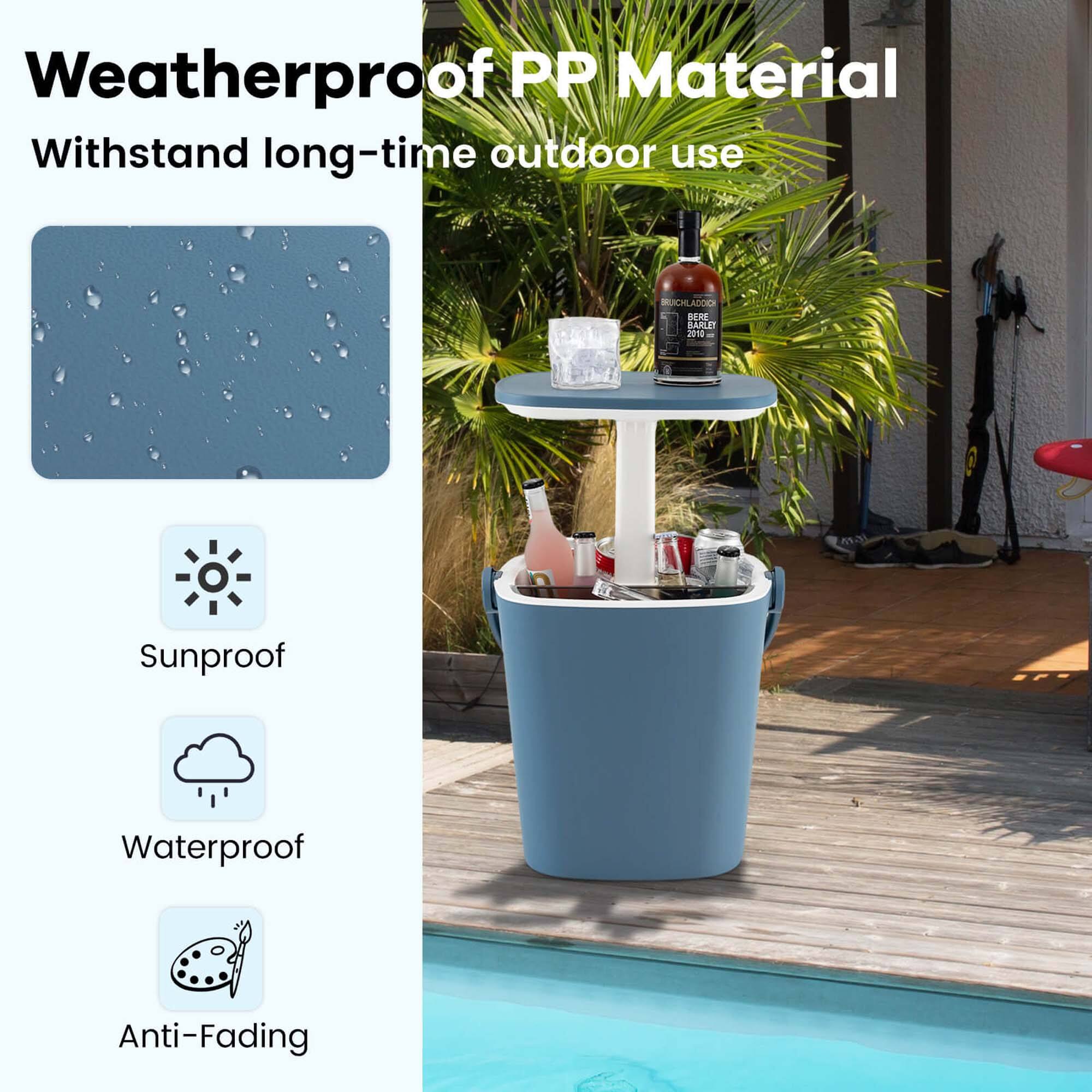 Weatherproof PP Material  
Withstand long-time outdoor use  

Sunproof  
Waterproof  
Anti-Fading