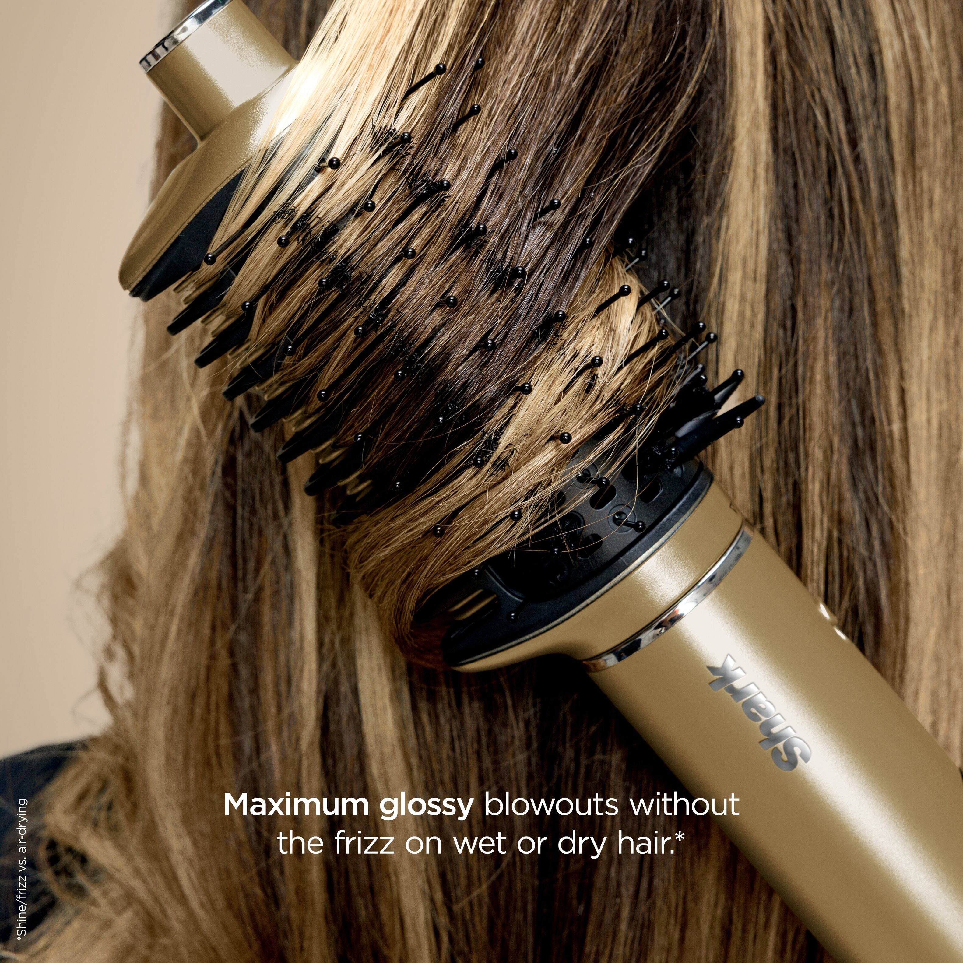 Maximum glossy blowouts without the frizz on wet or dry hair.*