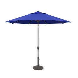 Mondawe - 9' Octagon Patio Market Umbrella Anthracite Frame Auto Tilt - Blue Sky
