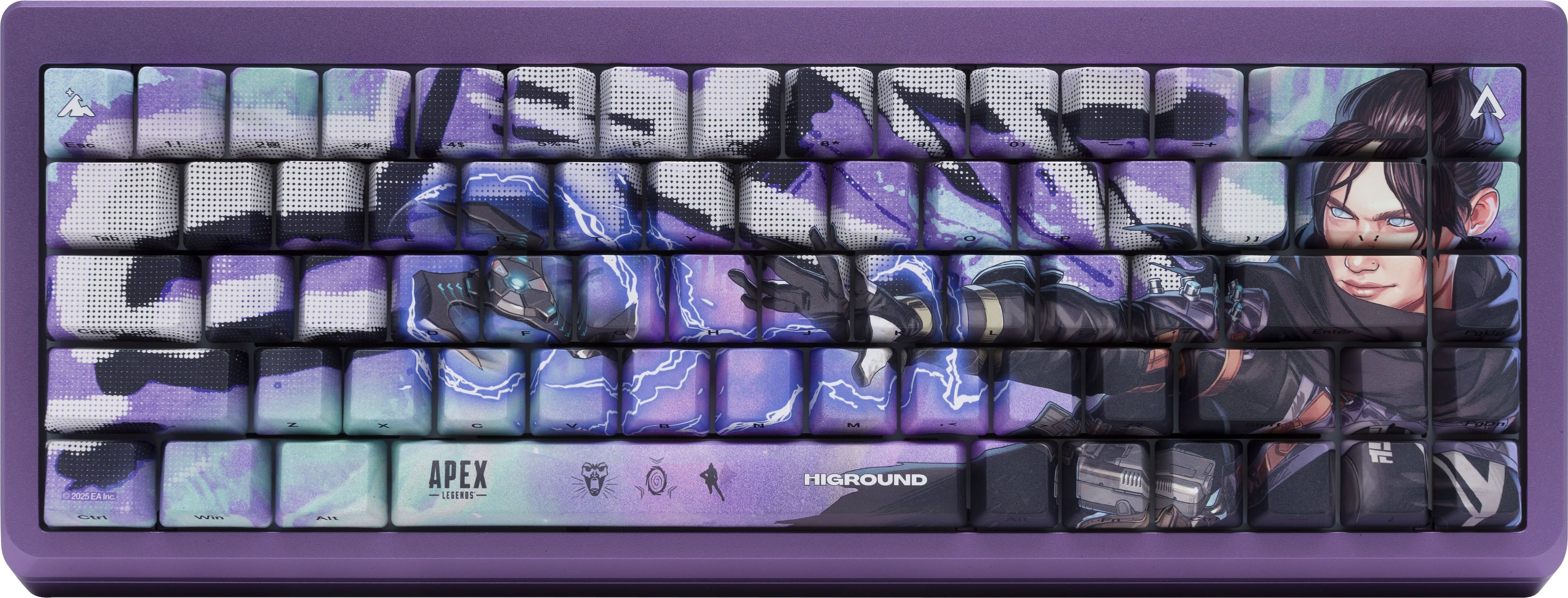 Higround - APEX Legends Summit 2.0 65 65% Wired Mechanical Prelubed TTC Venus Linear Switch w/ CNC Aluminum Frame - Wraith - Front_Zoom