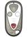 Front. Car Keys Express - Acura Keyless Entry Remote - 3 Buttons (Lock, Unlock, and Panic) - Grey.