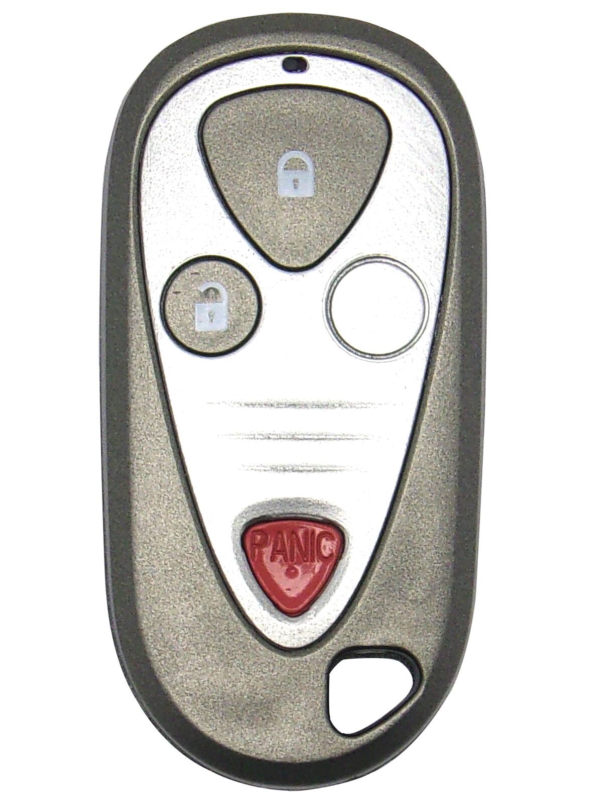 Front. Car Keys Express - Acura Keyless Entry Remote - 3 Buttons (Lock, Unlock, and Panic) - Grey.