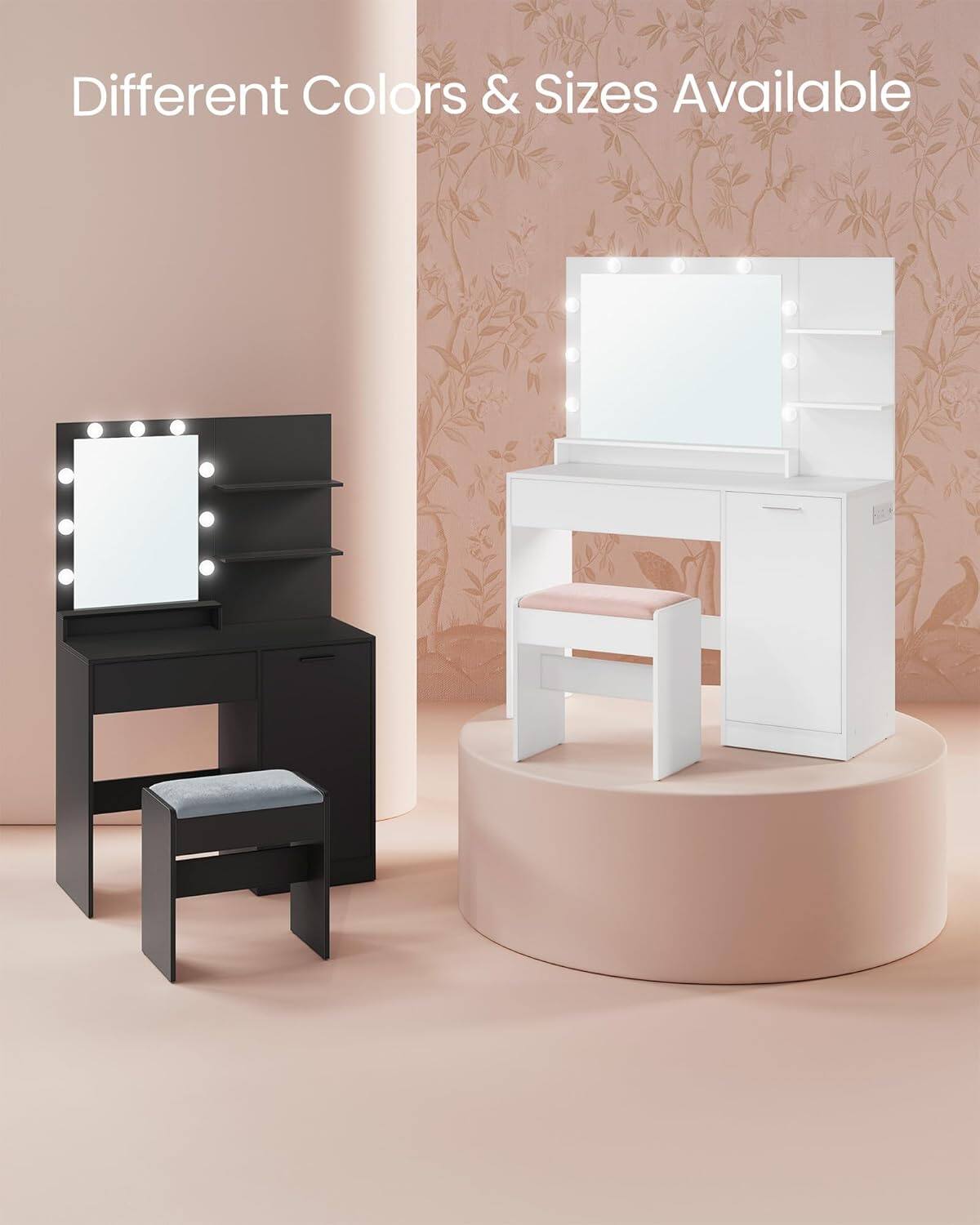 Different Colors & Sizes Available