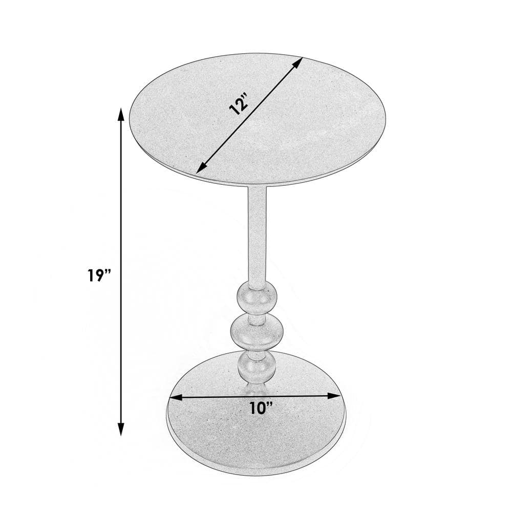 Butler Specialty - Zora Outdoor Round Pedestal Side Table - Black price history on PriceWatchPro