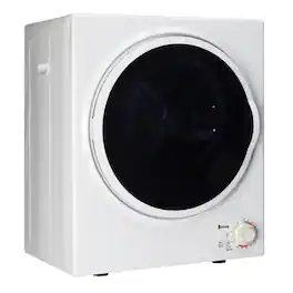 Winado - 1.5 Cu.Ft Portable Clothes Dryer, High End Laundry Front Load Tumble Dryer Machine Stainless Steel Tub & Simple Control - White