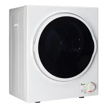 Front. Winado - 1.5 Cu.Ft Portable Clothes Dryer, High End Laundry Front Load Tumble Dryer Machine Stainless Steel Tub & Simple Control - White.