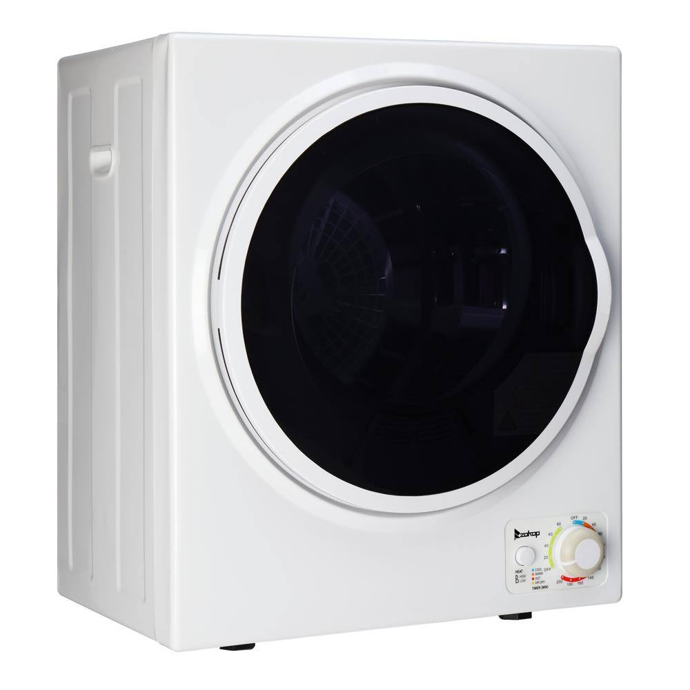Front. Winado - 1.5 Cu.Ft Portable Clothes Dryer, High End Laundry Front Load Tumble Dryer Machine Stainless Steel Tub & Simple Control - White.