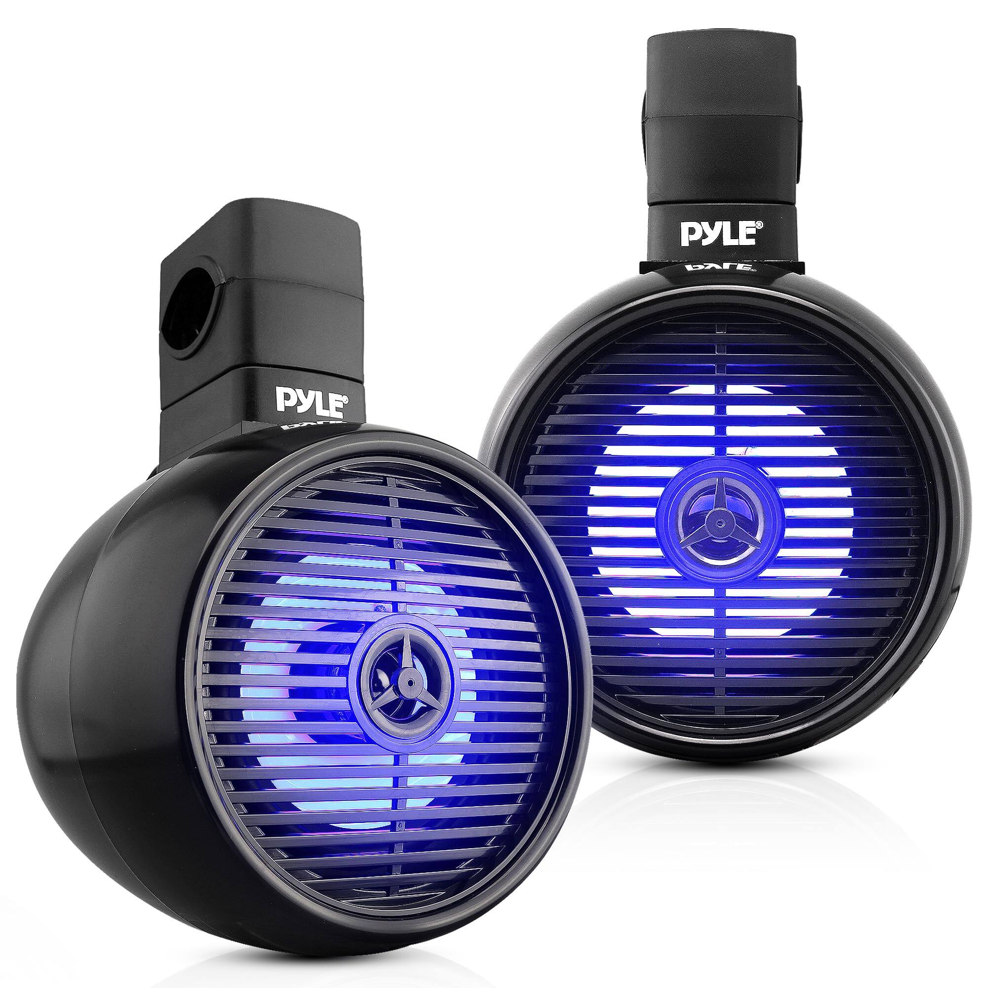 Pyle - Bluetooth Waterproof Off-Road Speakers - 8” - Black