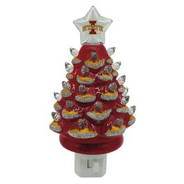 Santa's Workshop - Iowa State Cyclones 6.5" Tree Night Lite - Red