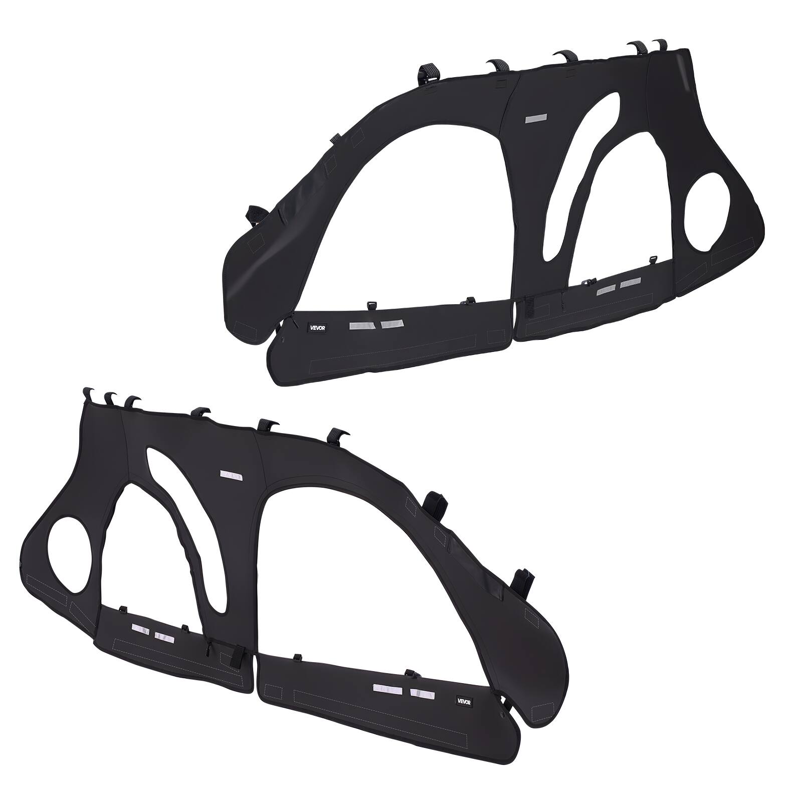 Alt View 5. VEVOR - Cab Enclosure Upper Doors, Compatible with Polaris RZR PRO 2020-2024/Polaris RZR Turbo2022-2024, Soft Upper Doors - Black.