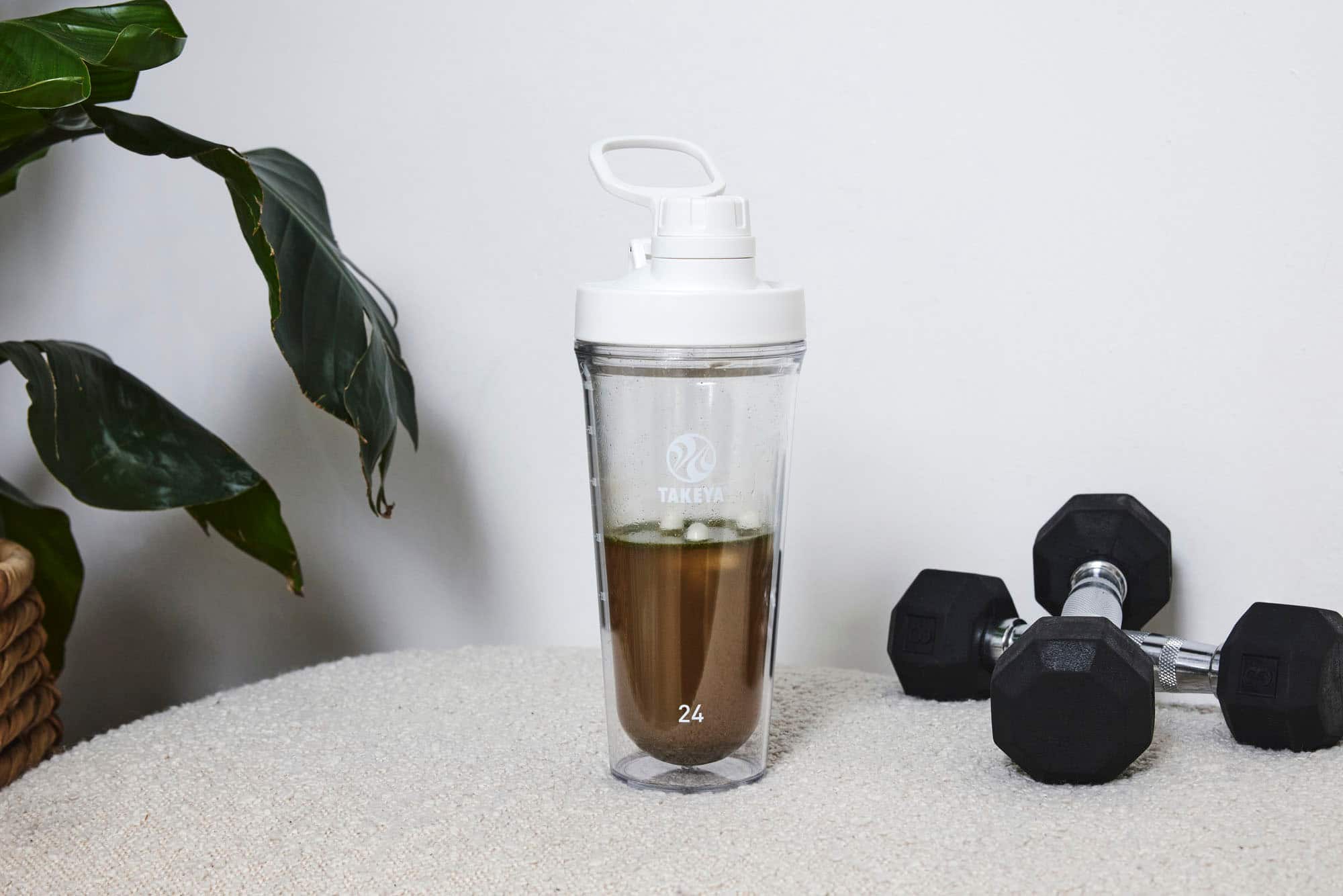 Alt View 15. Takeya - Tritan 24-oz. Protein Shaker - Cloud White.