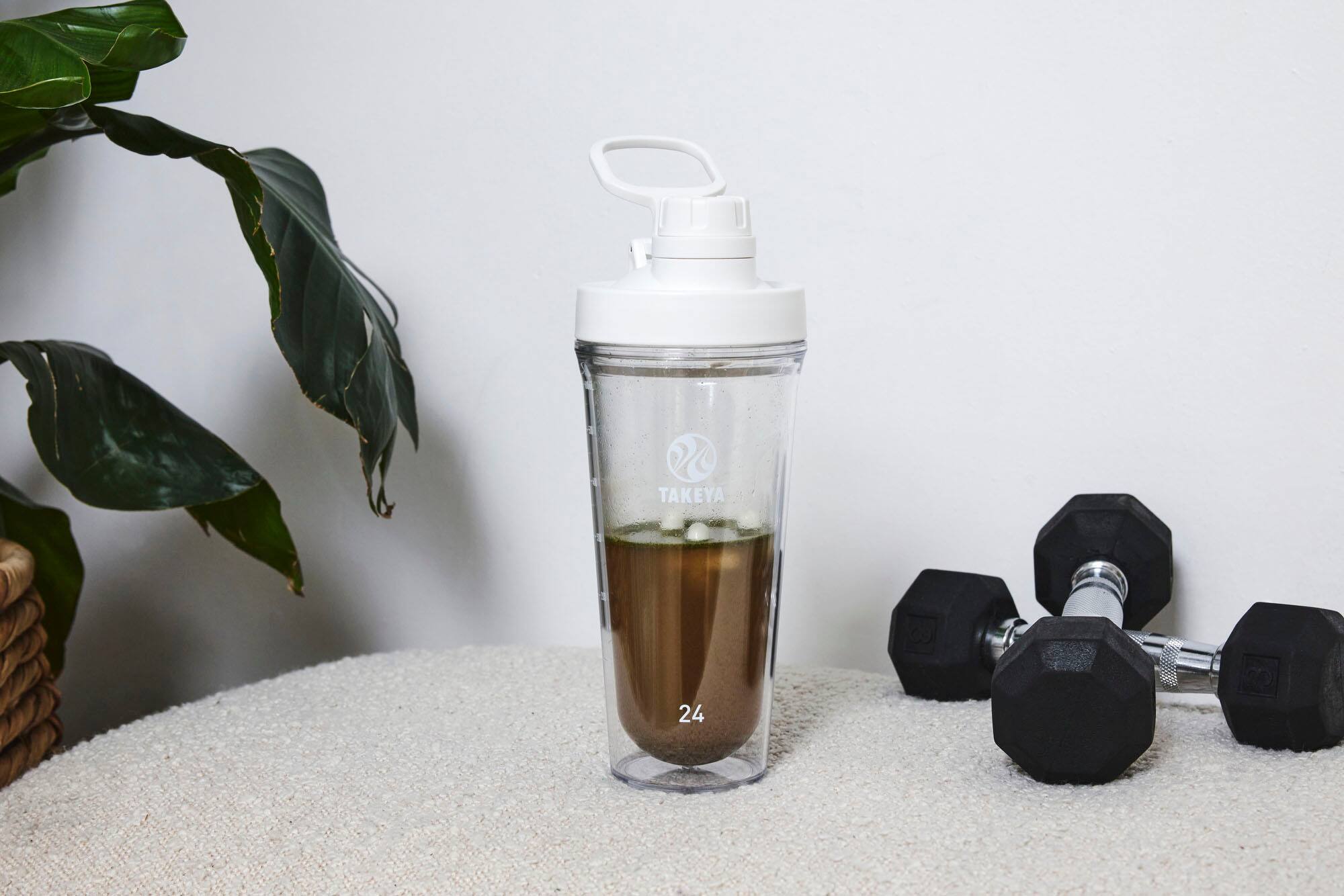 Alt View 15. Takeya - Tritan 24-oz. Protein Shaker - Cloud White.