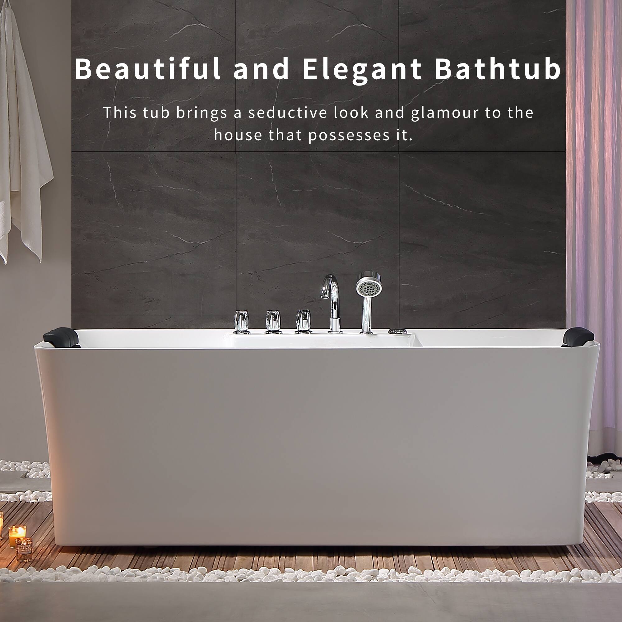 Beautiful and Elegant Bathtub

This tub brings a seductive look and glamour to the house that possesses it.