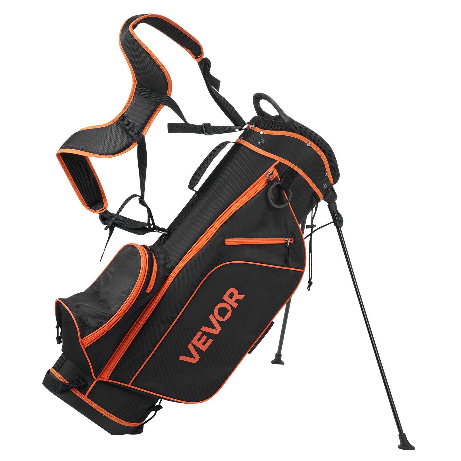 Alt View 5. VEVOR - Golf Club Set, 12 Pieces Women's Golf with 460CC #1 Driver, #3 & 5 Fairway Wood, #4 Hybrid, #5/#6/#7/#8/#9/#PW/#SW Irons - Black,Orange.