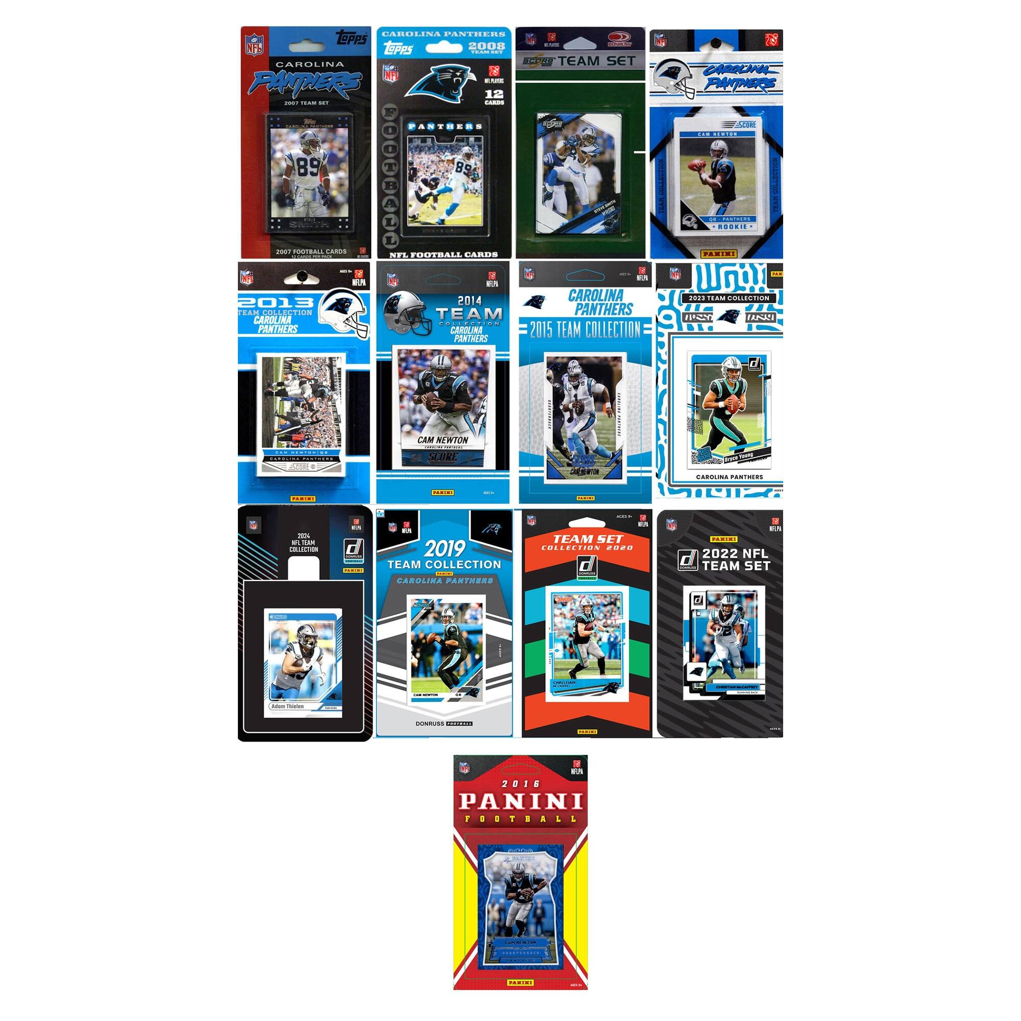 C&I Collectibles - Carolina Panthers Trading Card Team Sets - Multicolor