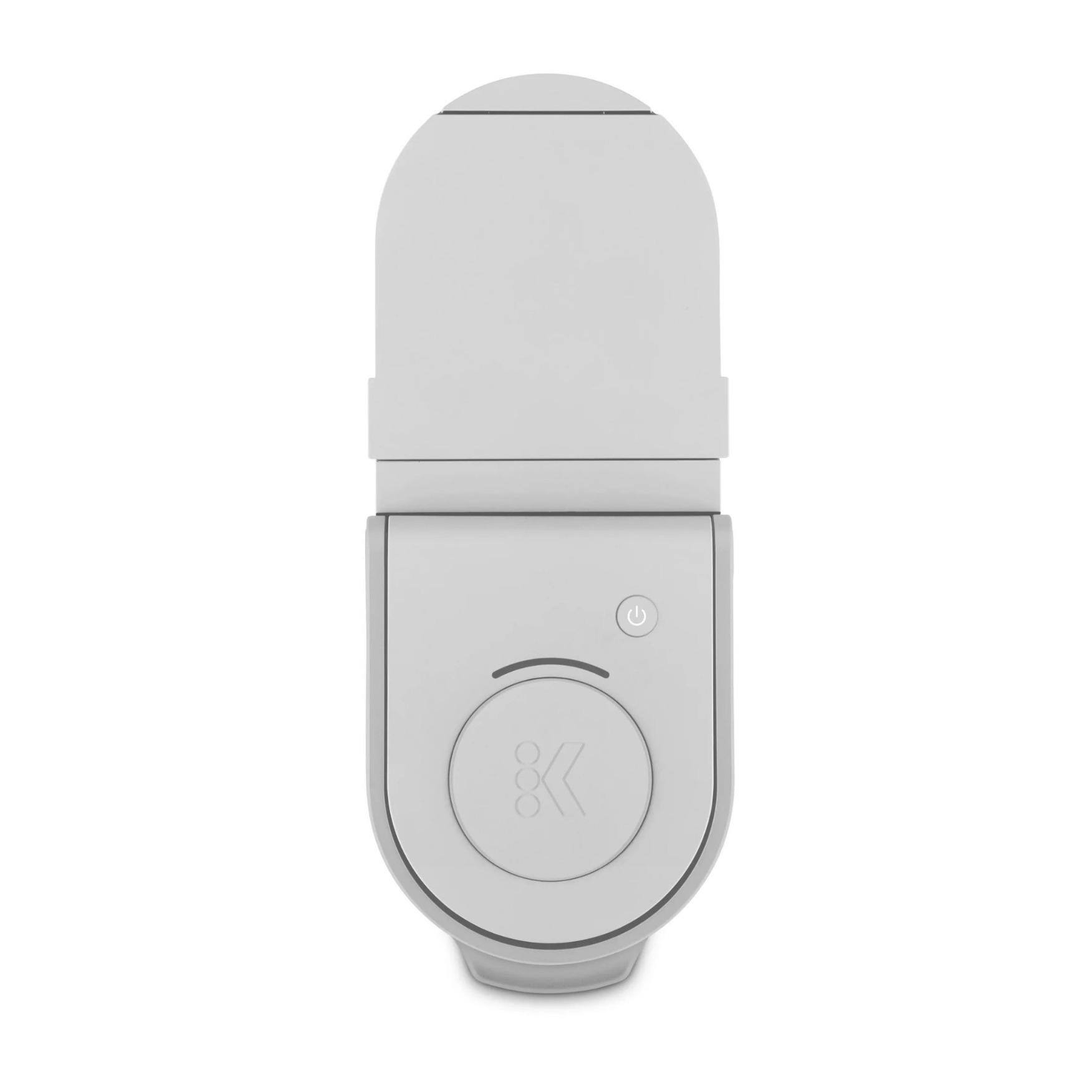 Left. Keurig - Keurig K-Mini Single Serve K-Cup Pod Coffee Maker (Warm Stone) - Stone.