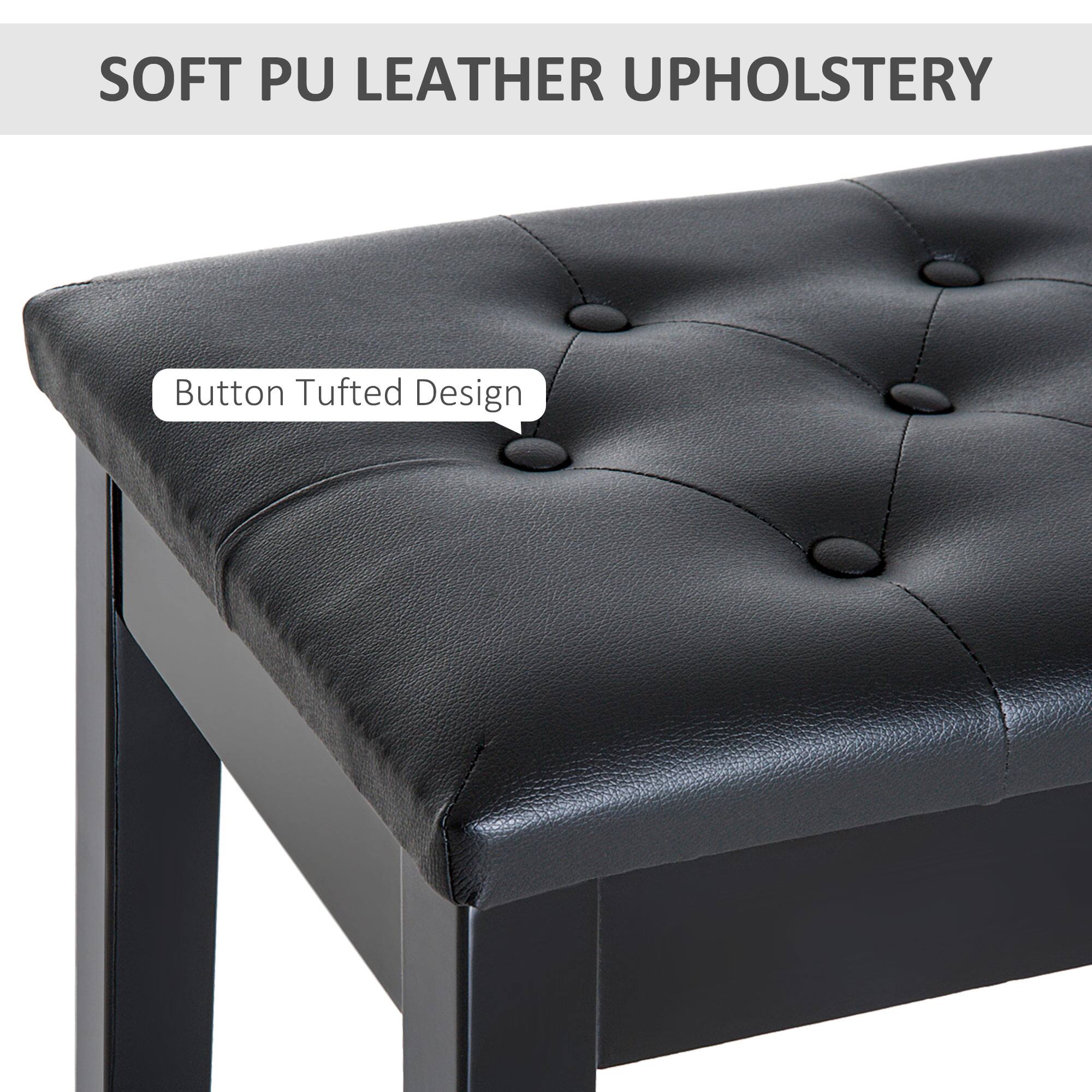 SOFT PU LEATHER UPHOLSTERY  
Button Tufted Design