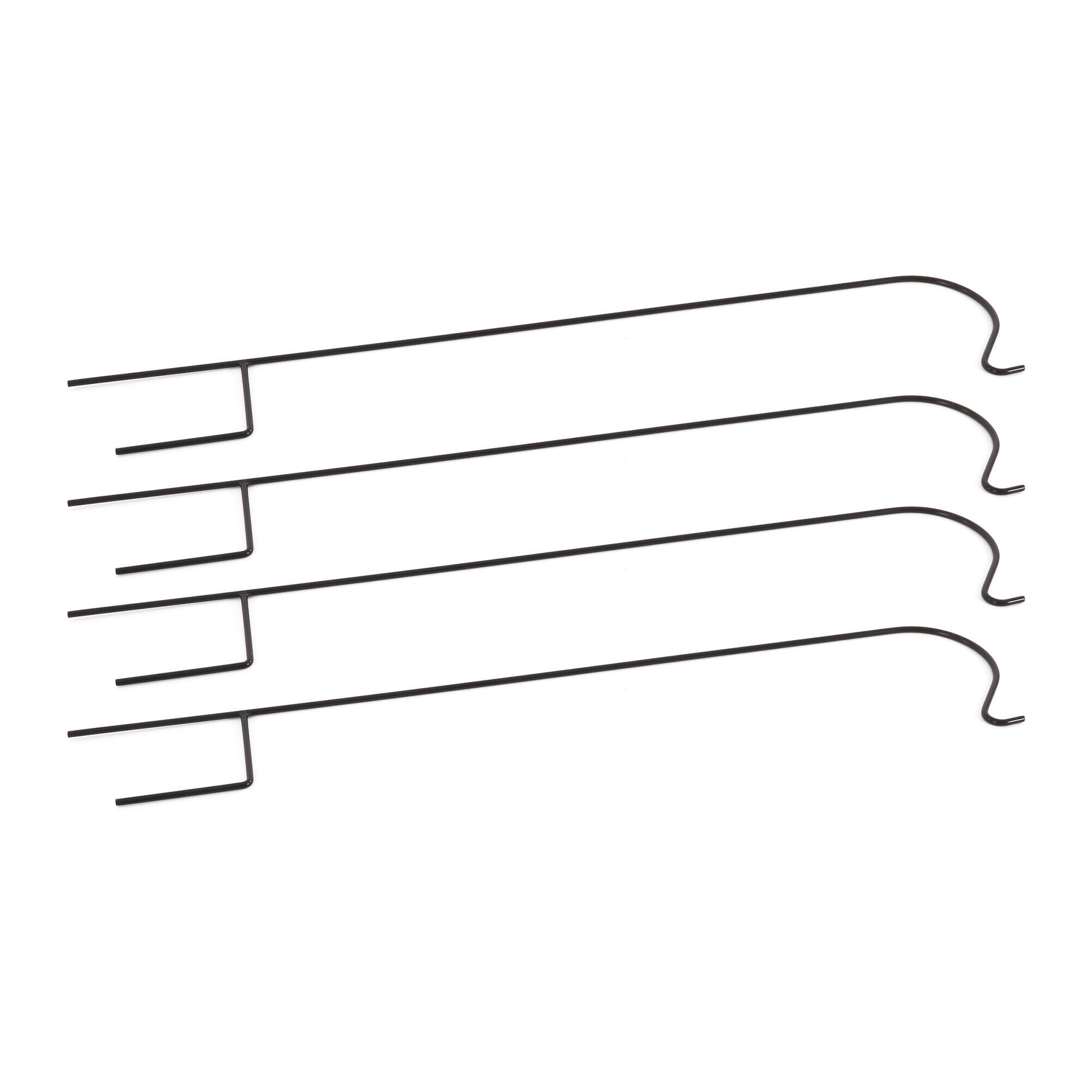 Alt View 1. Ashman - Ashman Shepherd Hook for Plants and Bird Feeders, 65 Inches Tall, 1 Side, 4 Pack - Black.