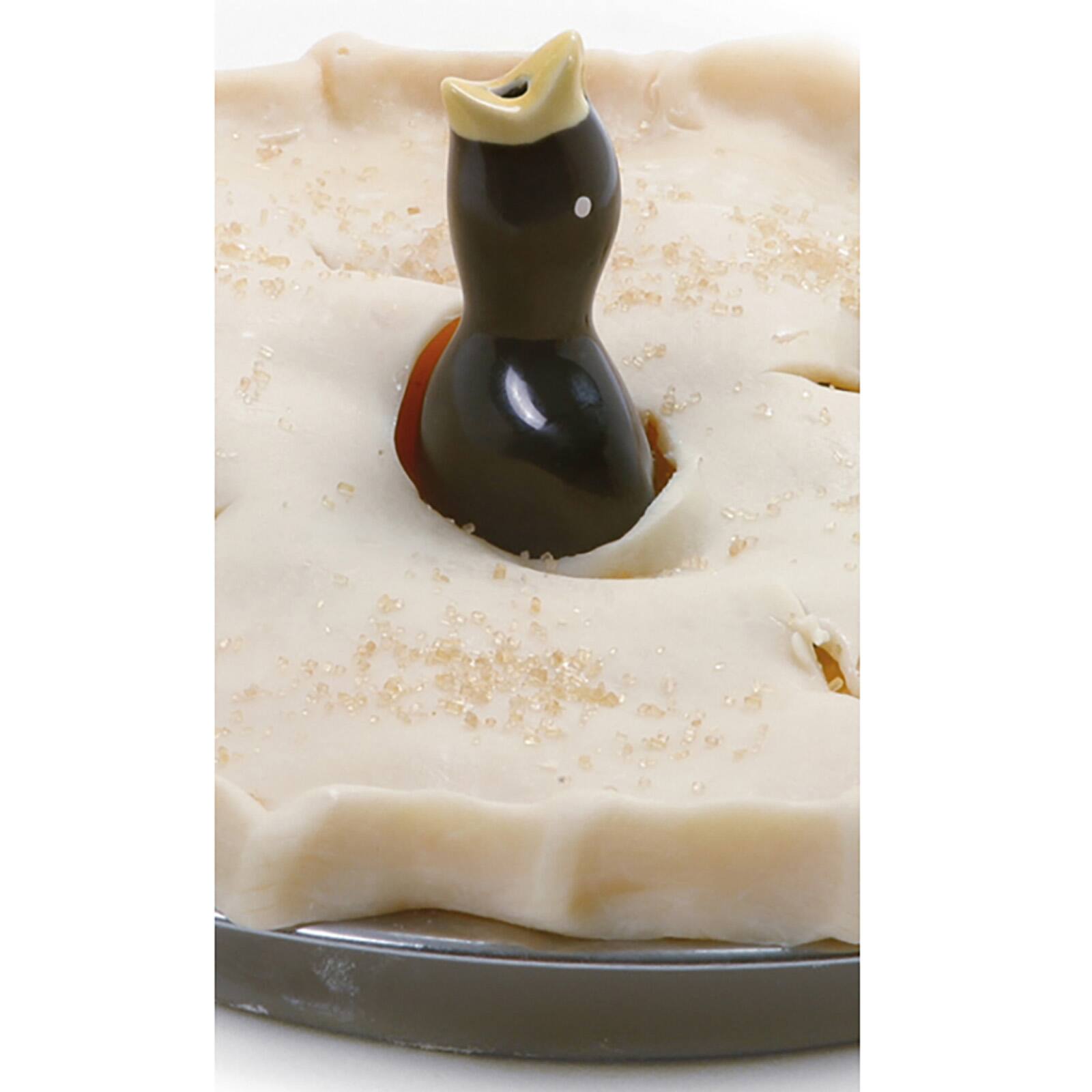 Alt View 2. Norpro - Ceramic Pie Bird – Steam Vent for Fruit Pies, Classic Design - Black.