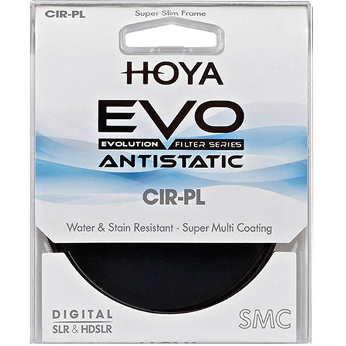 CIR-PL Super Slim Frame HOYA EVO EVOLUTION FILTER SERIES ANTISTATIC CIR-PL Water & Stain Resistant - Super Multi Coating DIGITAL SLR & HDSLR SMC