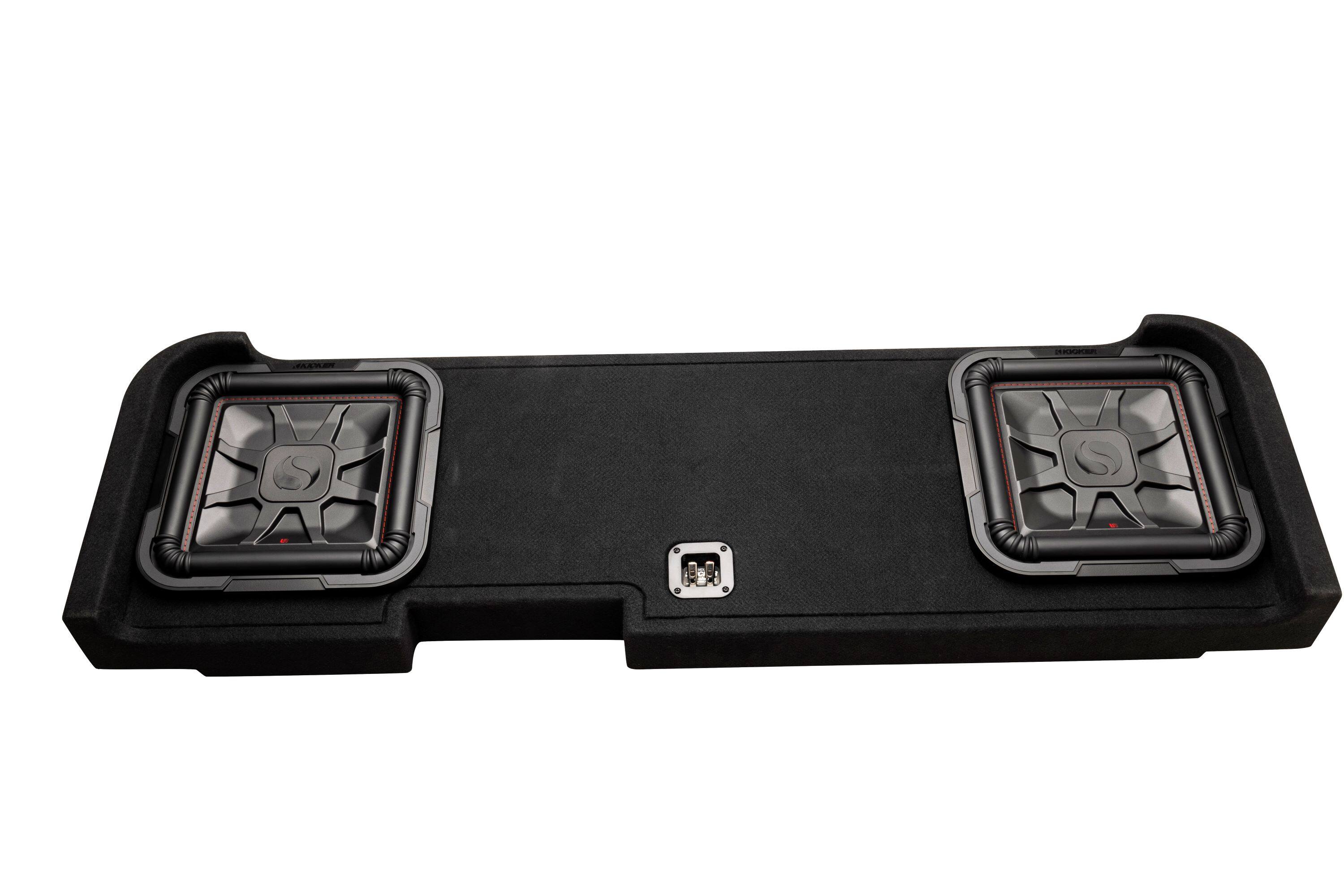 Alt View 14. KICKER - L7T Dual 12"  2-Ohms Enclousure Subwoofer for Select 2008 and up Chevrolet Silverado and GMC Sierra - Black.