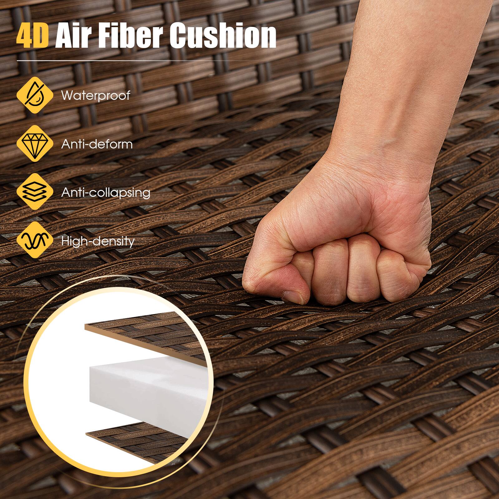 4D Air Fiber Cushion

Waterproof
Anti-deform
Anti-collapsing
High-density