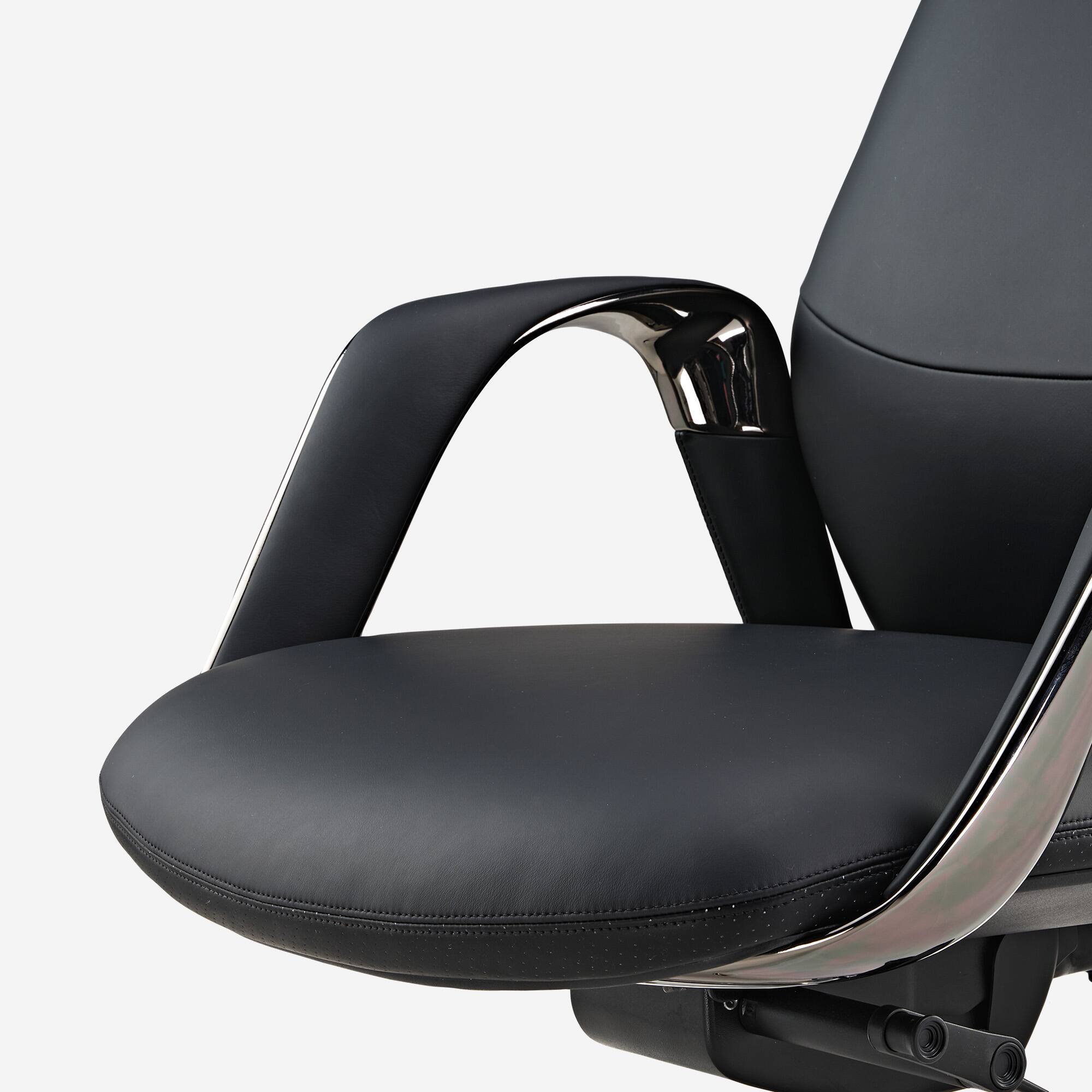 Alt View 3. Eureka Ergonomic - Executive Ergonomic Office Desk Chair - Black.