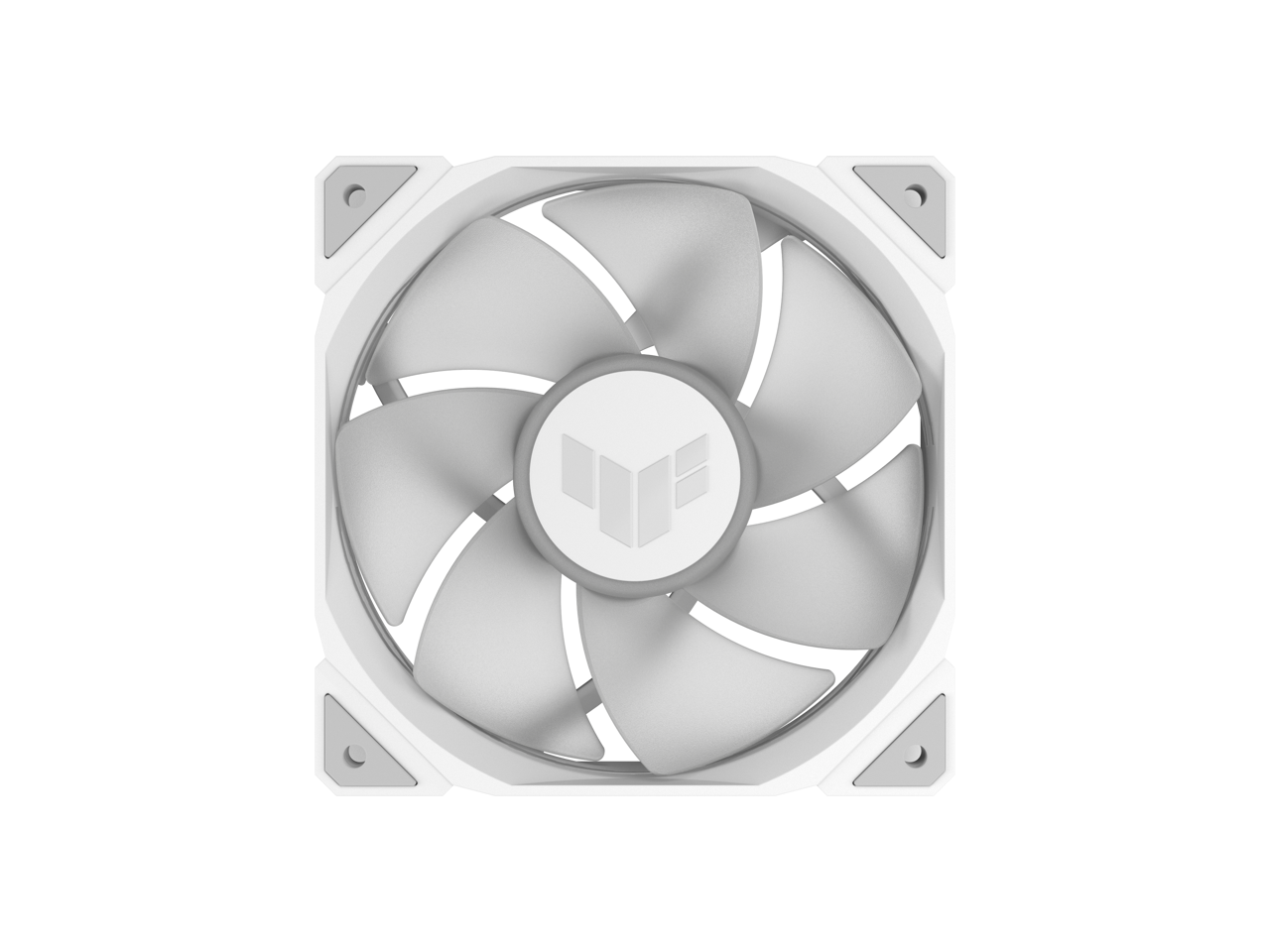 Alt View 4. ASUS - ASUS TUF Gaming TR120 120mm ARGB White Reverse Fan Triple Pack, 76.3 CFM, Aura Sync PWM - White.