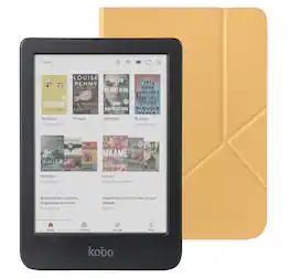 Kobo - Clara Colour eReader with Bundle - 2024 - Butter Yellow SleepCover