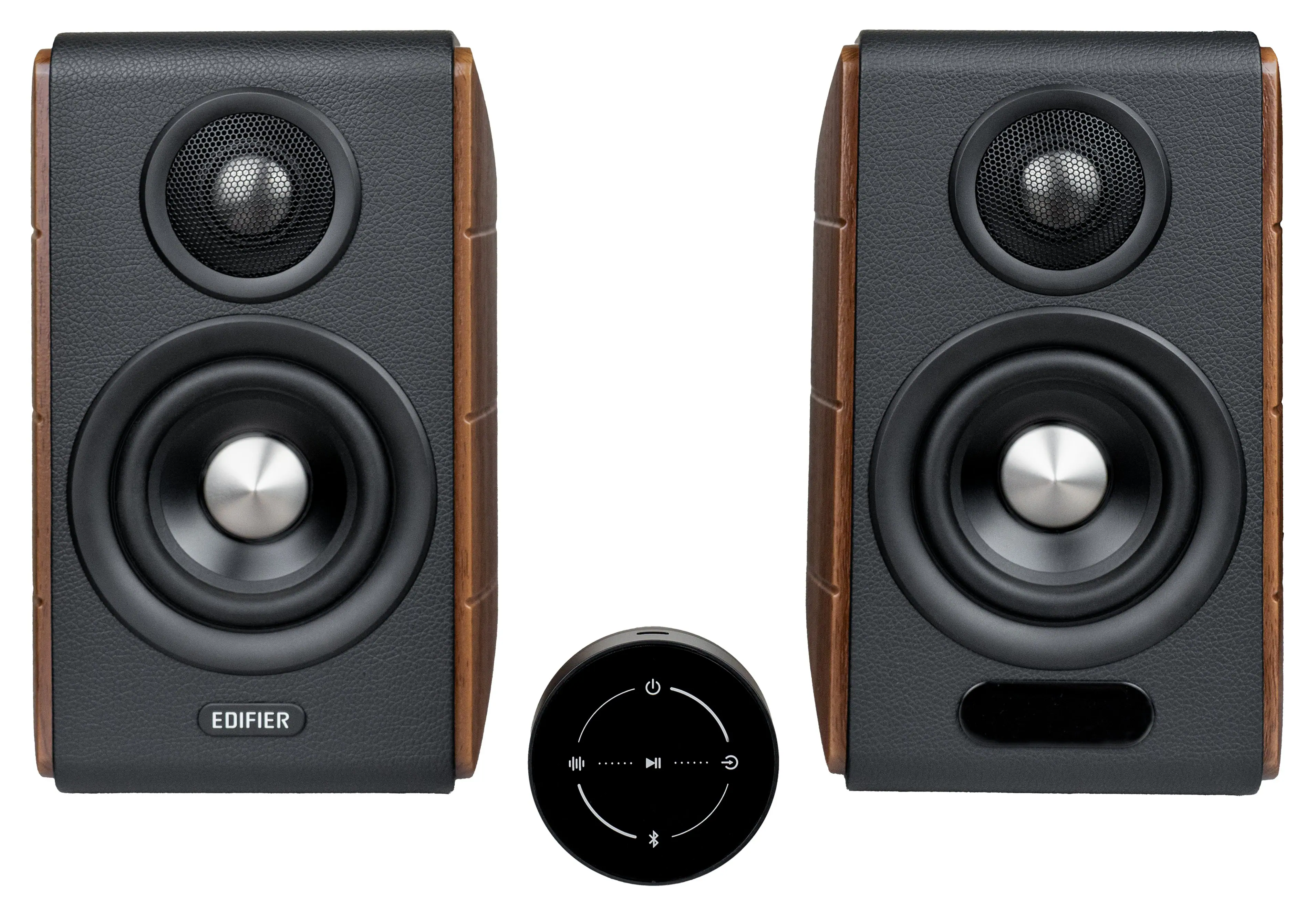 Edifier - S880DBMKII Audiophile Hi-Fi/Hi Res Active Bookshelf 2.0 Speakers, Computer Speakers (Pair) - Walnut