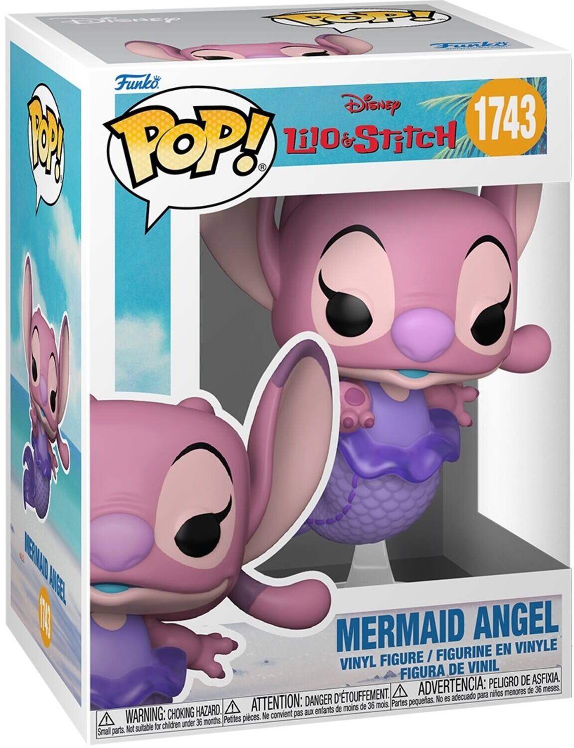 Disney Lilo & Stitch 1743 POP! Mermaid Angel Vinyl Figure / Figurine en Vinyle / Figura de Vinil

Warning: Choking Hazard. Small parts. Not suitable for children under 36 months.