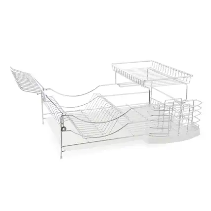 Front. Better Chef - Better Chef 22-inch Dish Rack - White.