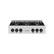 Front. ZLINE - 36 in. Wide 6 Burner Autograph Classic Rangetop with with Black Accents (PCRTZ-36-MB) - Stainless Steel.