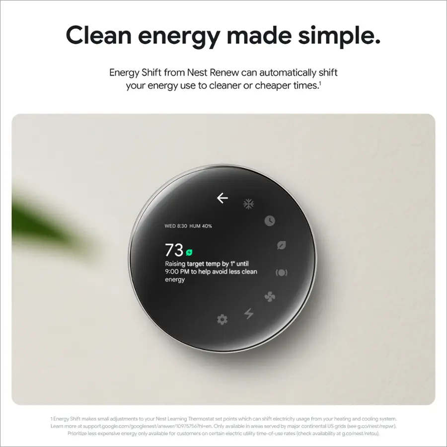 Nest Learning Sensor Google Nest Learning Thermostat (4th gen) with Nest Temperature Sensor ...