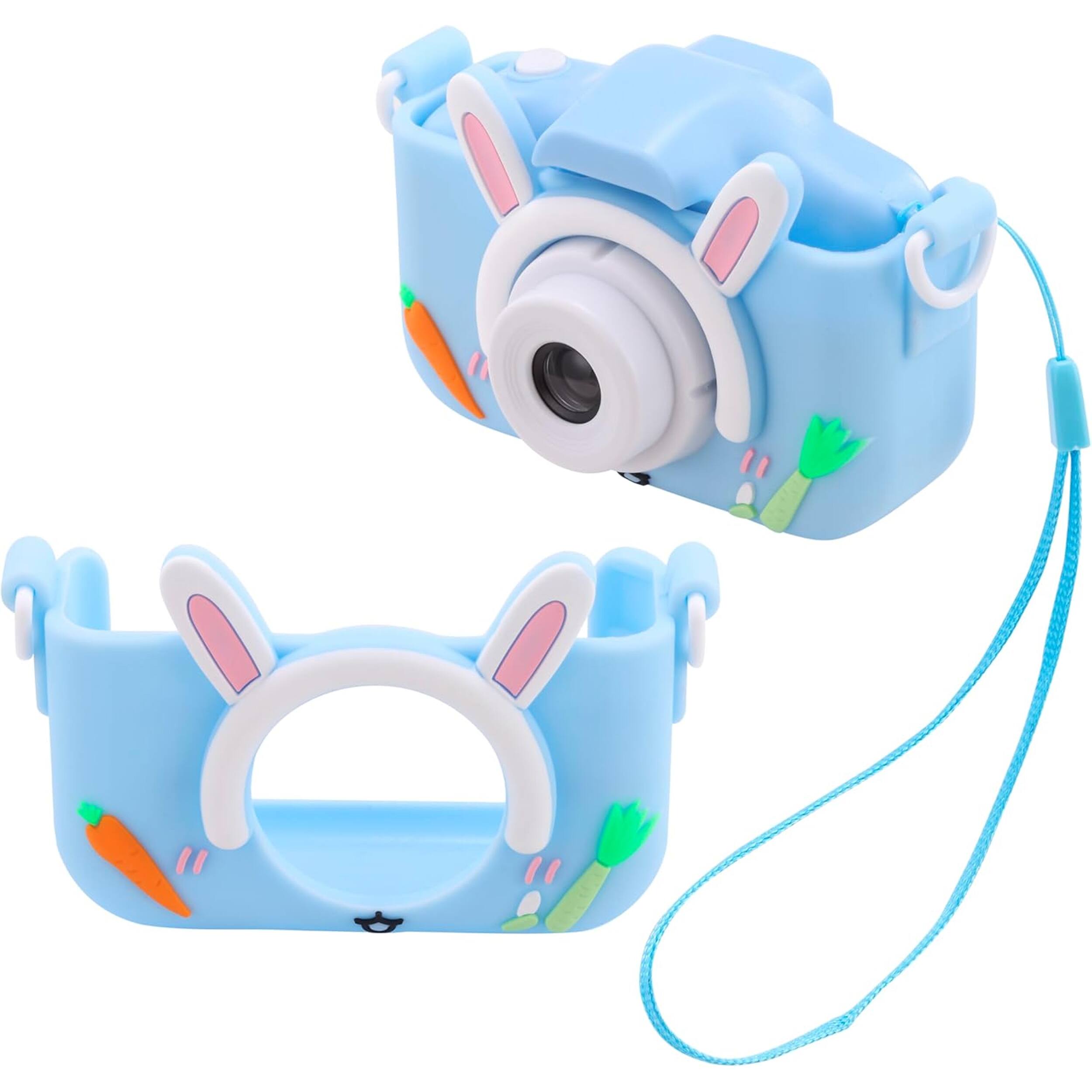 Angle. Vivitar - Vivitar Kids Tech Kidzcam Digital Camera with Bunny Rubberized Drop Protection Case.
