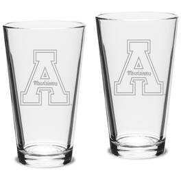 Jardine - Appalachian State Mountaineers 16oz. 2-Piece Classic Pub Glass Set - Multicolor